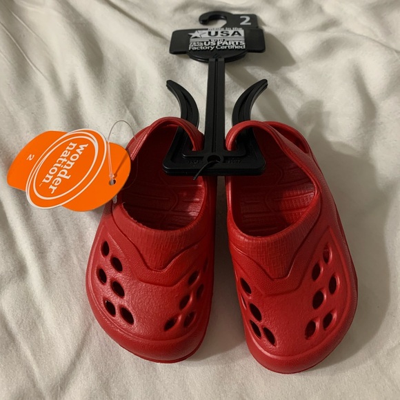 Wonder Nation Kids Red Shoes. NWT Baby shoes SZ 2 - Picture 1 of 1